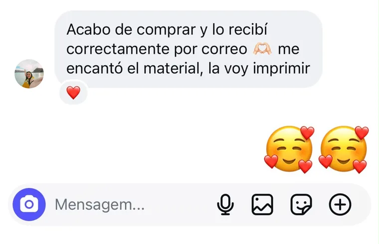 Mensagem: acabei de comprar e recebi certinho, adorei o material